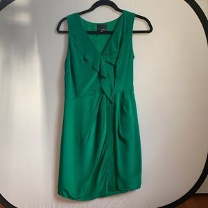 Green Silk Sleeveless Cocktail Dress - Greylin